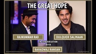 Dulquer Salmaan and Rajkummar Rao  Baradwaj Rangan  Jio MAMI With Star 2017 [upl. by Beauchamp]