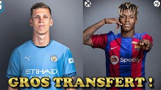 🚨🚨 LES NOUVEAUX GROS TRANSFERTS DU MERCATO 2024 [upl. by Nigel]