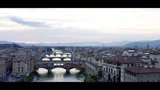 Ponte Vecchio Drone FootageStunning Florence [upl. by Eiramac551]