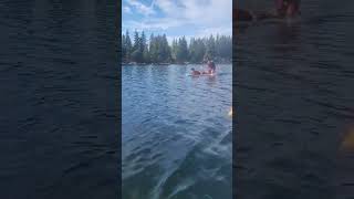 kayaking fun Seattle sammamish lake behind house travel fun vacation holiday family love blessing [upl. by Ailil]