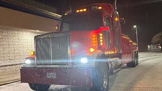 Nights out on the Coq ❄️ ⛄️ Excuse the language 🤭😂 snowdays canada bc towtruck heavyrecovery [upl. by Fey]