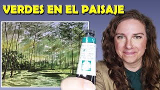 SÓLO necesitas ESTE VERDE para hacer VEGETACIÓN [upl. by Hubie]