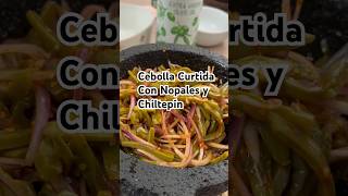 Cebolla Curtida Con Nopales y Chiltepin cebollacurtidaconnopales mexicanfood cactus aguachile [upl. by Gnoy991]