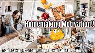 NEW HOMEMAKING  CLEAN WITH ME 2023  Real Life Cleaning Motivation  NEW Recipes [upl. by Yaffit22]