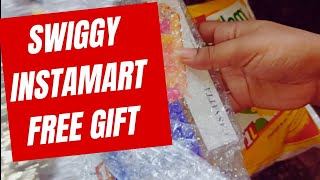 How to get free gift 🎁from swiggy instamartminimum order mystery box unboxing [upl. by Grane162]