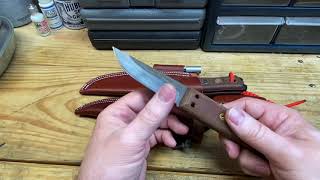 Convert regular knife sheath to a dangler  Tops Puukko [upl. by Berkly]