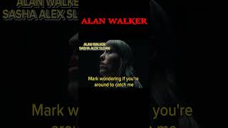 alan walker  sasha alex sloan  lyrics [upl. by Philipps]