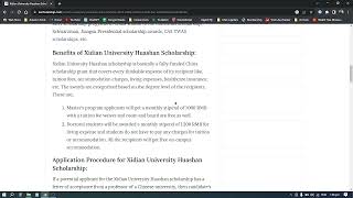 Xidian university Huashan scholarships [upl. by Ned781]