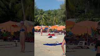 🇹🇭Thailand Phuket Patong Beach Sea and Sand Sunny Day🌞 [upl. by Nillad]