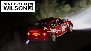 MALCOLM WILSON RALLY 2024  IN THE DARK Nighttime Gravel Stage Action Mistakes amp MORE [upl. by Garvy]