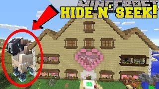 Minecraft GIANT ANIMALS HIDE AND SEEK  Morph Hide And Seek  Modded MiniGame [upl. by Amasa]