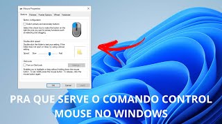 Pra Que Serve E Como Usar O Comando Control Mouse  MainCpl  No Windows 1011 [upl. by Rosse]