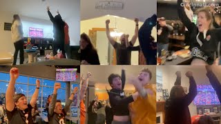 Bengals fan reaction to Cincinnati winning the 2022 AFC Championship Super Bowl 56 berth [upl. by Etoile]