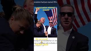 TRUMP SURVIVES ASSASSINATION ATTEMPT shorts viral Short  1 like  prayer [upl. by Laleb]