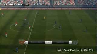 PES 2012 Predicts Arsenal Vs Manchester City 8412 Premier League [upl. by Lederer]