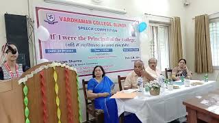 Speech Competition Nikunj Chauhan in Vardhaman College Bijnor held on 240924 [upl. by Cale992]