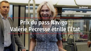 Prix du pass Navigo  Valérie Pécresse étrille l’État [upl. by Rabush54]