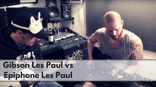 Gibson Les Paul Studio vs Epiphone Les Paul Studio  Blindfold Challenge Andertons Style [upl. by Adamok]