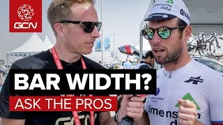 Whats Your Bikes Handlebar Width GCN Asks The Pros At The UAE Tour [upl. by Inama]