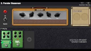 Digitech RP360 XP Demo1 1950s Sound  Fender Gibson Digitech Amp Models [upl. by Eirrek]