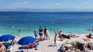 Kassiopi Bataria and Kanoni Beach Corfu Greece In 4K [upl. by Rebah]