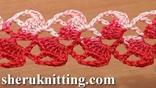 How to Crochet Lace Ribbon Stripe Crochet Cord Patterns [upl. by Ettevets]