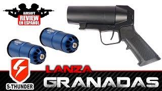 LANZAGRANADAS STHUNDER Airsoft Review en Español [upl. by Raybin916]