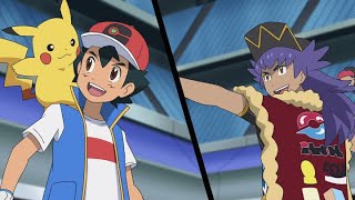 UK Ash Battles Leon  Pokémon Journeys  Official Clip [upl. by Dronski]