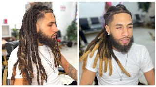 Locs To Wicks Transformation  Dreads By Val Tuffcuts [upl. by Occor293]