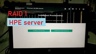 How to configure raid 1 via Intelligent Provisioning Gen10 server [upl. by Ytisahcal]