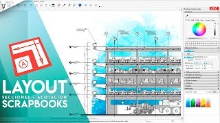 LayOut para Sketchup  Secciones arquitectonicas  Cotas [upl. by Ycnaf]