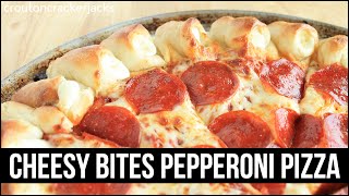 Homemade Cheesy Bites Pepperoni Pizza Recipe [upl. by Nylarac108]