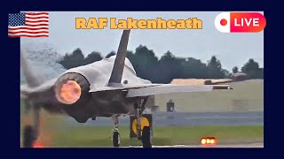 Live Action from RAF Lakenheath  Home to the USAF 48fw  F15s and F35s [upl. by Eromle]