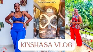 KINSHASA VLOG I FINALLY FOUND AN ARTISANAL MARKET  WORK MEETINGS amp WORKOUTS  AFRICANCOCKTAIL [upl. by Giliane]