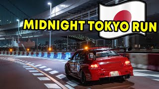 Midnight Tokyo Run in the Tokyo Drift Evo  Wangan Run amp Daikoku Car Meet [upl. by Tabor]