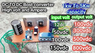 DC to DC boost converter low volt to high volt convert pfc boost converter [upl. by Kelsey176]