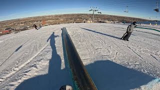 POV  Snowboarding at COP in Calgary 🔥 [upl. by Ioyal]