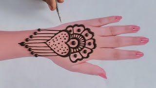 dil wali mehndi lagane ka sabse asaan tarika  very beautiful easy and simple Mehandi design [upl. by Blaze]