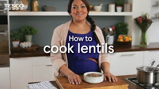 How to Cook Lentils  Tesco [upl. by Atirak828]