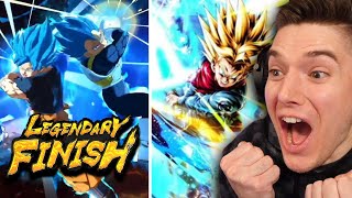 NEW DBS BROLY LF SSB GokuVegeta amp LF SWORD OF HOPE Trunks REACTION on Dragon Ball Legends Reveal [upl. by Lav]