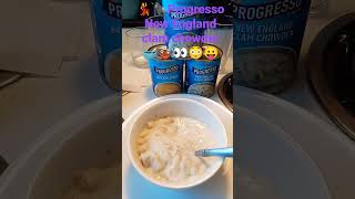 progresso New England clam chowder tasty as AF 💃🦍🥣😳😛🍲👀 [upl. by Sigmund]