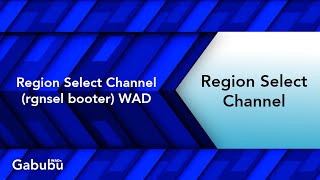 Region Select Channel  WAD [upl. by Yecrad]