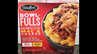 Stouffer’s MACFULLS BBQ Recipe Pork Mac amp Cheese Bowl Review [upl. by Ayhdnas66]