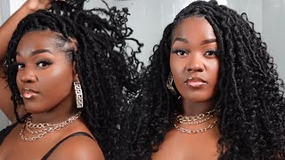 THE BESTEASY KNOTLESS CROCHET GODDESS FAUX LOC TUTORIAL  PROTECTIVE STYLE [upl. by Goldner]