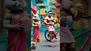 Cute rabbit rescued video  cute rabbit new video shortvideo ytshorts shorts rabbit airabbit [upl. by Adniram]