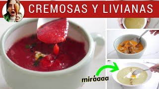 SOPAS 5 cremas de verduras para todos los días [upl. by Aloke]