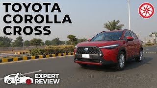 Toyota Corolla Cross 2021  Expert Review Specs Features amp Price in Pakistan  PakWheels [upl. by Jamin]