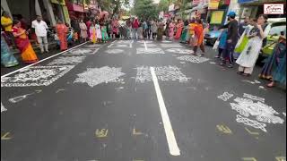 Mylapore Festival 2024 day 4  Kolam contest  part 1 [upl. by Ziguard]