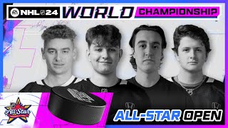 EA SPORTS™ NHL 24 World Championship™  AllStar Open LIVE from Toronto 🏒 [upl. by Flatto756]