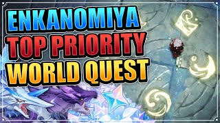 ENKANOMIYA TOP PRIORITY WORLD QUEST UNLOCK SHENHE BOSS amp PRIMOGEMS Genshin Impact Puzzles Guide [upl. by Rosabella]